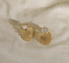 18k Gold Plated Gemstone Earring