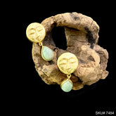 Goddess Face Drop Earrings