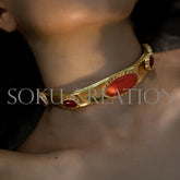 Gold plated Designer Gemstone Choker