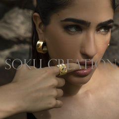 Gold plated Designer Gemstone Jewelry Set