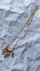 Crescent Red Necklace