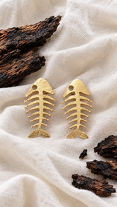 Fish Bone Earrings