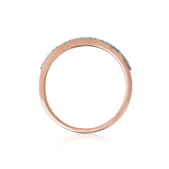 92.5 Sterling Silver gold plated zirconia ring