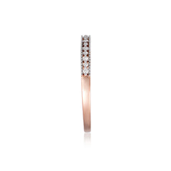 92.5 Sterling Silver gold plated zirconia ring