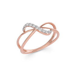 92.5 Sterling Silver gold plated zirconia ring