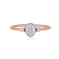 92.5 Sterling Silver gold plated zirconia ring