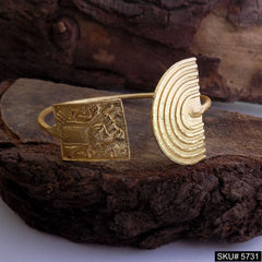 Gold Plated Unique Statement Designer Cuff SKU5731