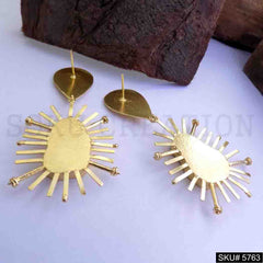 Gold plated Handmade Designer Statement Drop and Dangle Earring SKU5763