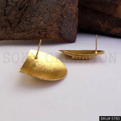 Gold plated Handmade Designer Stud Earring SKU5783