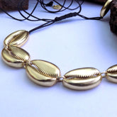 Gold plated Unique Designer Shell Choker SKU5798