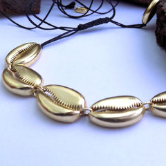Gold plated Unique Designer Shell Choker SKU5798