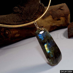 Gold plated Unique Designer Choker With Labradorite Stone SKU5884
