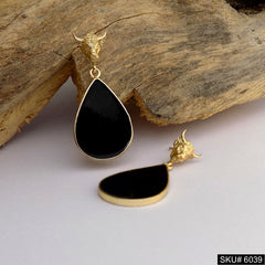 Gold plated Bull Design Handmade Drop and Dangle Earring SKU6039