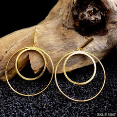 Gold plated Statement Design Drop and Dangle Earring SKU6047