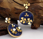 Gold plated Handmade Design Flower Drop and Dangle Earring SKU6060