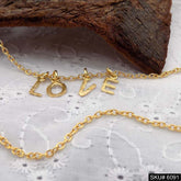Gold Plated Personalized Letters Charm With Chain SKU6091