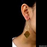 Gold plated Handmade Statement Ear Wire Earring SKU6129