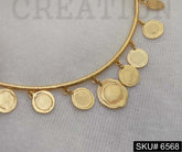 Gold Plated Unique Plain Choker with Multi Coins SKU6568