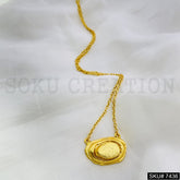 Gold Plated Simple Design of Handmade Chain and Charm SKU7436