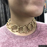 Gold Plated Intersection Choker SKU6917