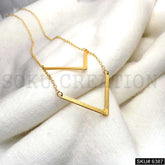 Gold Plated Chain with Statement Designer Collars SKU6387