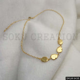Gold Plated Chain Necklace with Abstract Small Light Wight Necklace SKU6438