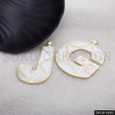 A Single Big Alphabet of Enamel Pendant SKU6683