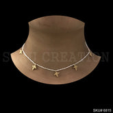 Gold plated Natural leaf Handmade Necklace SKU6815