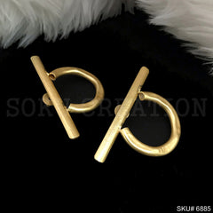 Gold plated Drop and Dangle Stylish Handmade Design Earring SKU6885