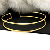 Gold plated Double Line Choker SKU6924