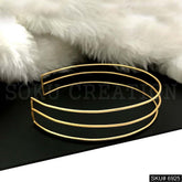 Gold Plated Unique Three Layer Designer Choker SKU6925