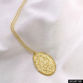 Gold plated Plain Unique Charm necklace SKU7186