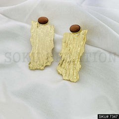 Gold Plated Pendant Necklace Earring and Ring SKU7347