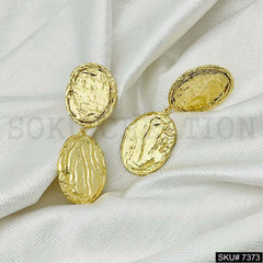 Gold Plated Pendant Necklace Earring and Ring SKU7373