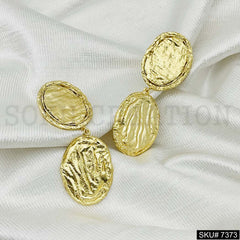 Gold Plated Pendant Necklace Earring and Ring SKU7373