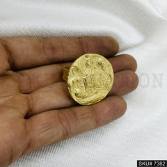 Gold Plated Pendant Necklace Earring and Ring SKU7382