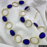 Gold plated gemstone Necklace SKU7399