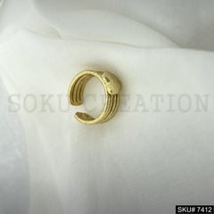 Gold Plated Heart Shape Ring SKU7412