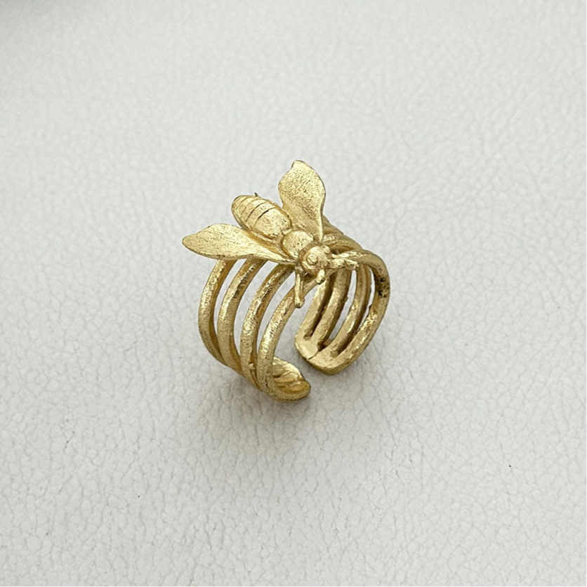 Elegant Gold Floral Wrap Ring SOKU#7852