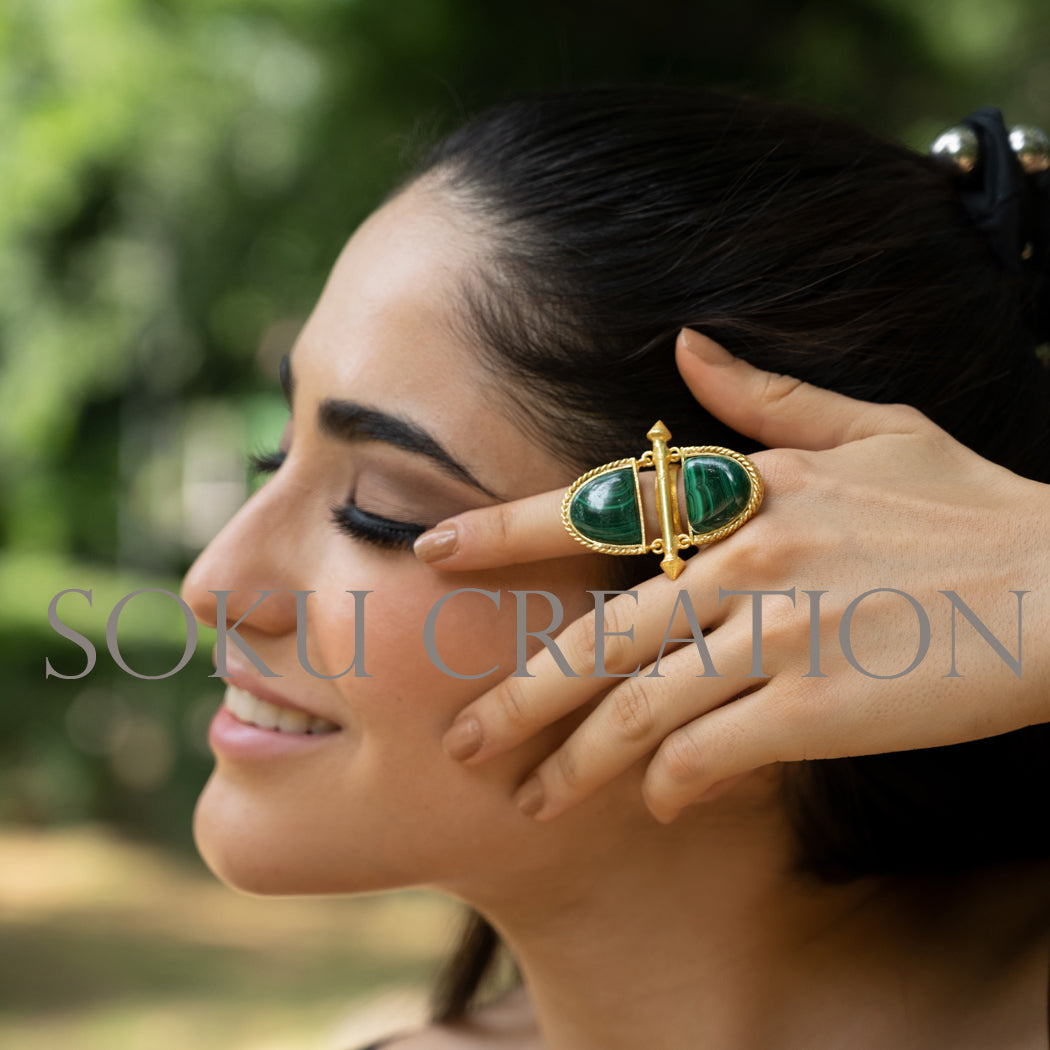 Unique Gold plated Designer Jewelry Set