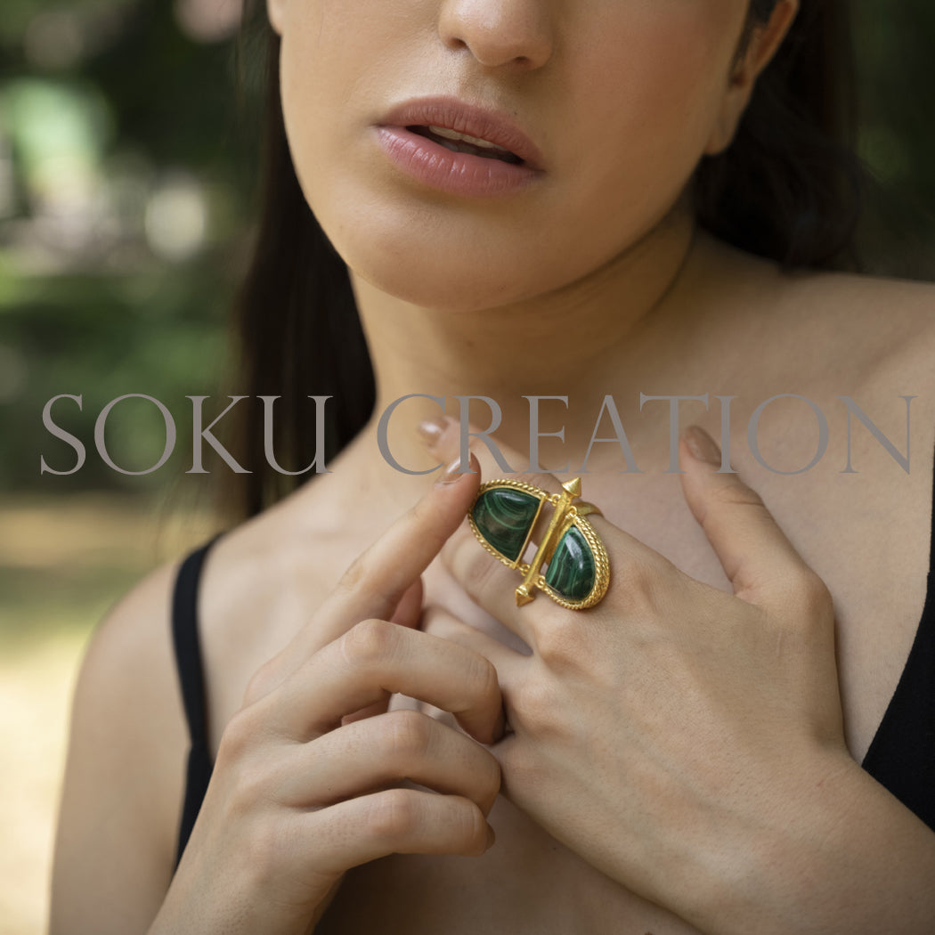 Unique Gold plated Designer Jewelry Set