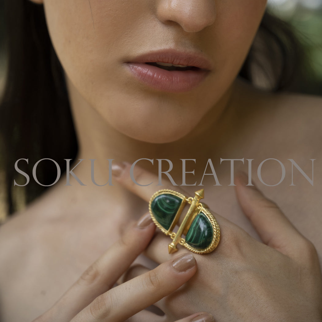 Unique Gold plated Designer Jewelry Set