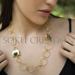 Unique Gold plated Designer Jewelry Set