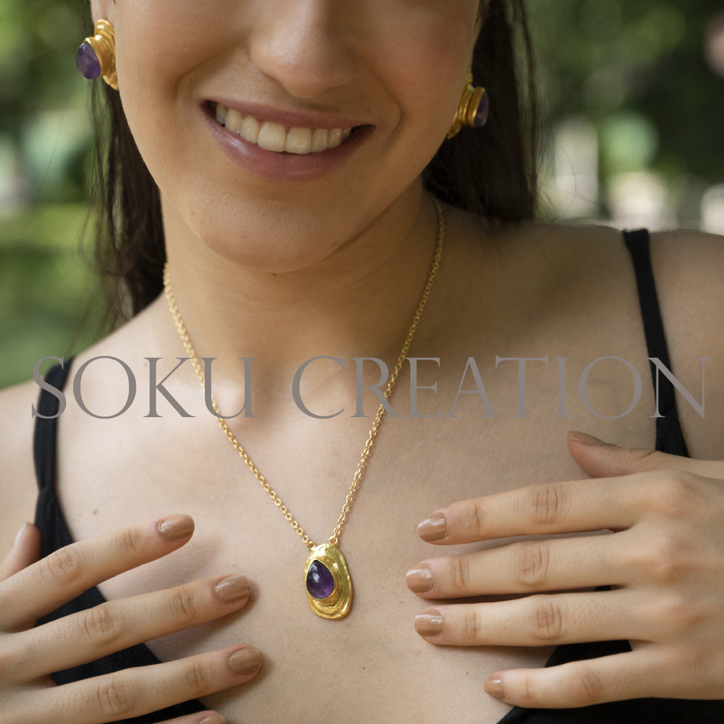 A Gold plated Designer Jewelry Set
