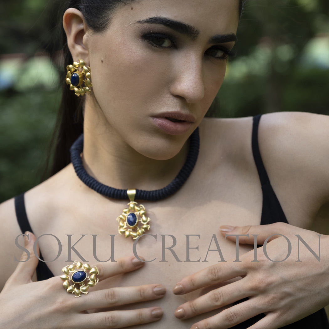 Gold plated Unique Designer Jewelry Set