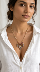 Crescent Red Necklace