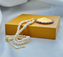18K Gold Plated Pendant Pear Necklace