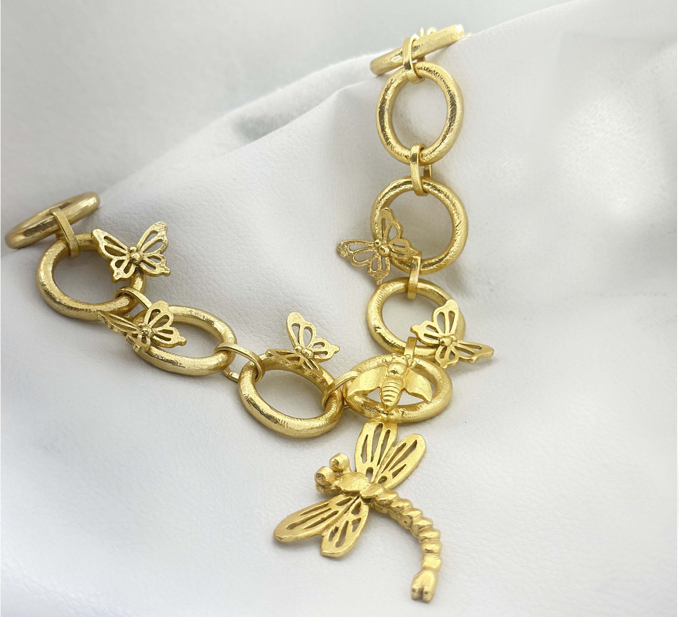 18K Gold Plated Fly Design Necklace