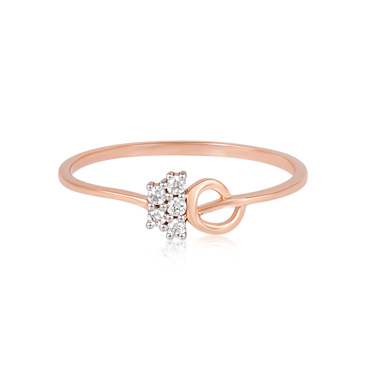 92.5 Sterling Silver gold plated zirconia ring