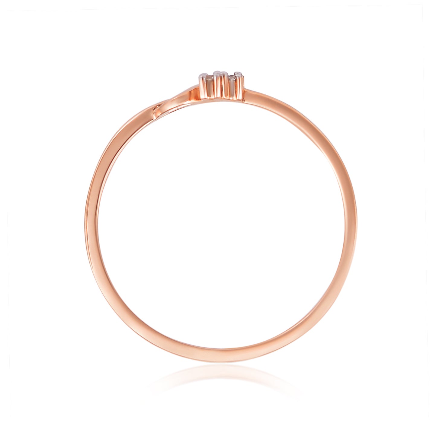 92.5 Sterling Silver gold plated zirconia ring